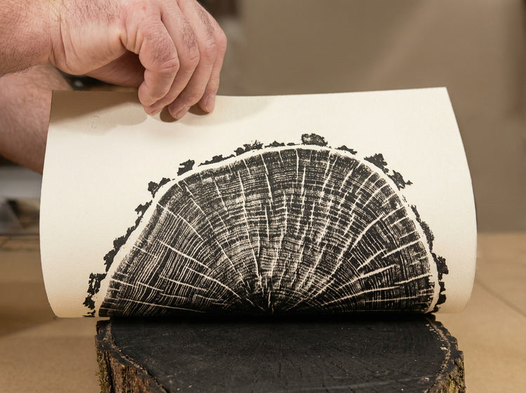 Tree Ring Prints | Natural Wood Grain Wall Art