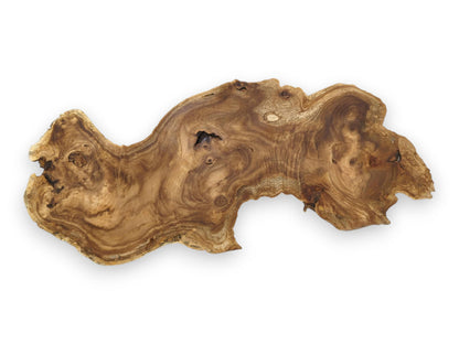 This Japanese Pagoda wood slab has an organic form and intricate, flowing grain patterns across its surface.