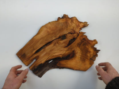 Raw Wild Cherry Thin Wood Slice Live Edge Slab For Resin Art Wall Decor Clock #012
