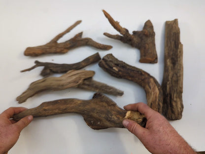 Weathered Old Forest Branches Natural Raw Wood Pieces Rustic Untreated Material For Custom Woodworking #047