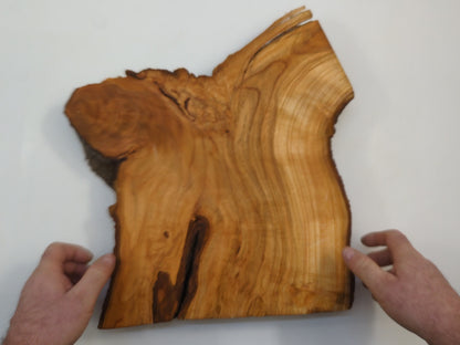 Natural Live Edge Wild Cherry Wood Slab Unfinished Raw Timber Board For Custom Woodworking #016