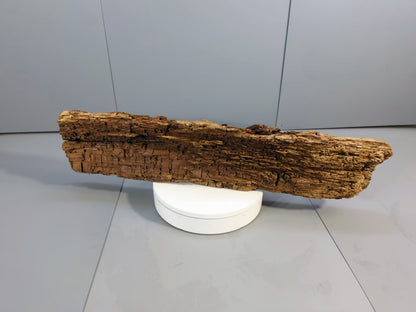 Antique Reclaimed Beam Fragment – Time-Worn Rustic Wood Slab with Flaking, Crumbly Surface #035