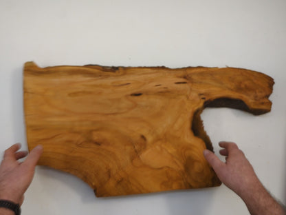 Medium Wild Cherry Live Edge Wood Slab Raw Hardwood Lumber For Crafts And Woodworking #015